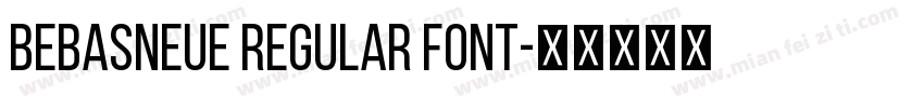 BebasNeue Regular Font字体转换